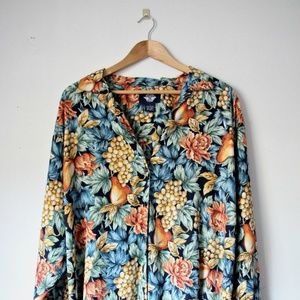 Dockers Vintage Floral Buttoned Down Shirt